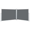 vidaXL Toldo lateral retr&aacute;til 100x1000 cm antracite
