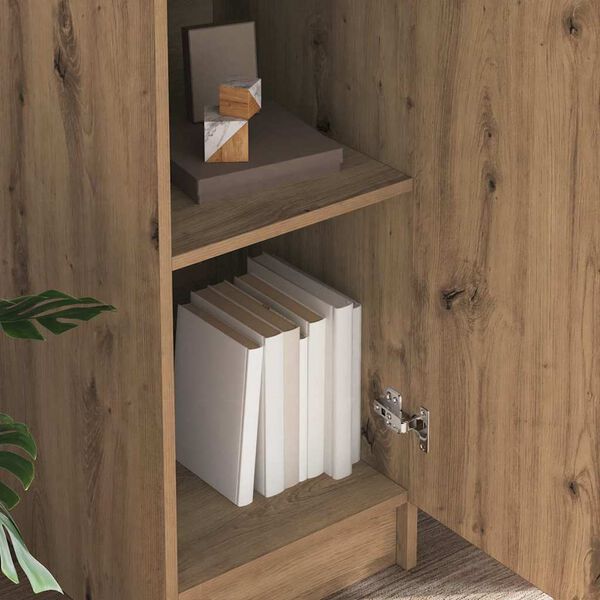 vidaXL Highboard carvalho artisiano 35 x 39 x 168 cm