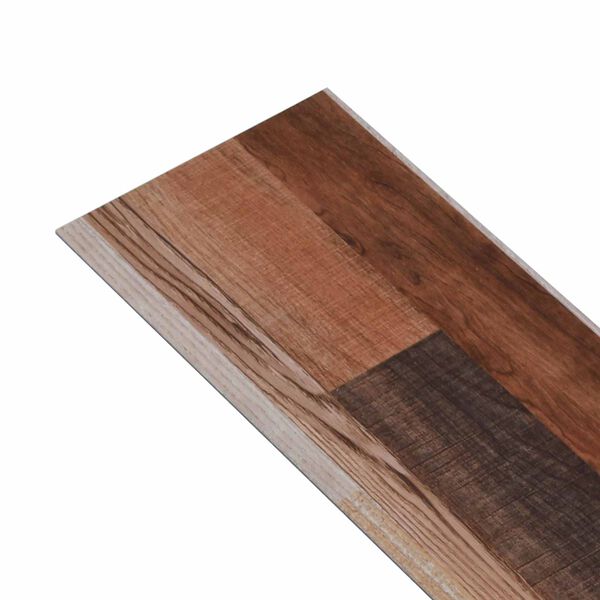 vidaXL Pranchas de Piso 18 pcs Multicolor 5,26 m&sup2; PVC