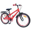 vidaXL Bicicleta Infantil 18 Polegadas para 5-7 anos Vermelho