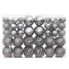 vidaXL Enfeites de Natal 100 pcs 3 / 4 / 6 cm cinzento