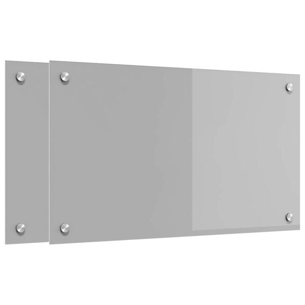 vidaXL Prote&ccedil;&atilde;o de Cozinha 2 pcs Cinzento-claro 70 x 40 cm