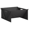 vidaXL Fire Pit Preto 40 x 40 x 20 cm A&ccedil;o
