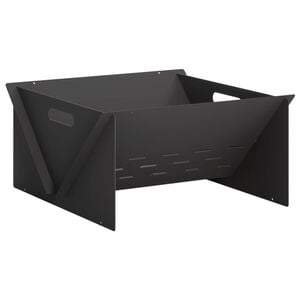 vidaXL Fire Pit Preto 40 x 40 x 20 cm A&ccedil;o