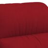 vidaXL Poltrona de massagens veludo vermelho tinto