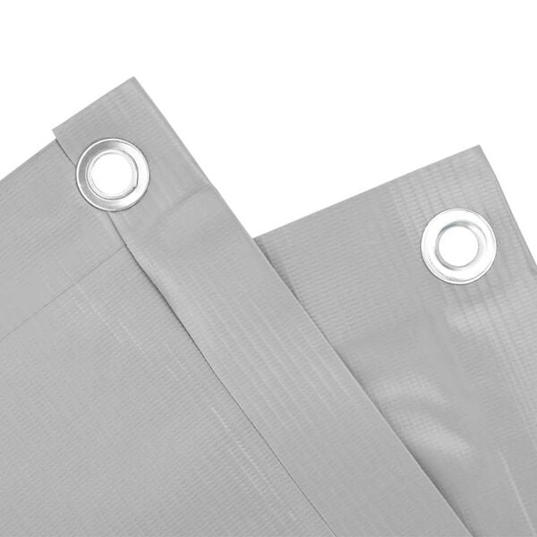 vidaXL Tela de privacidade para varanda 600x120 cm PVC cinzento