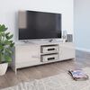 vidaXL Móvel de TV 120x30x37,5 cm contraplacado branco brilhante