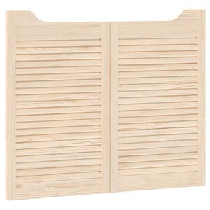 vidaXL Portas de Correr 2 pcs Natural Madeira de Pinho Maci&ccedil;a