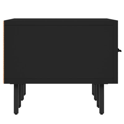vidaXL Móvel de TV 80x36x50 cm derivados de madeira preto