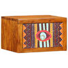 vidaXL Arm&aacute;rio de Cabeceira Castanho 35 x 30 x 22 cm