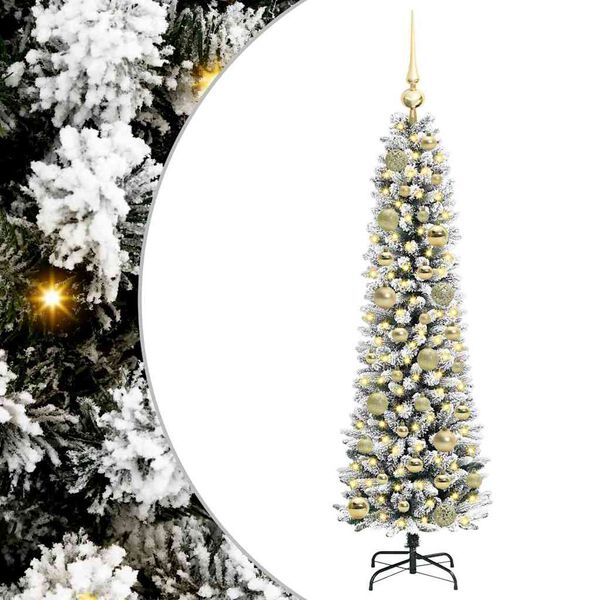 vidaXL &Aacute;rvore de Natal Artificial Branco 120 cm PVC, Metal e Pl&aacute;stico