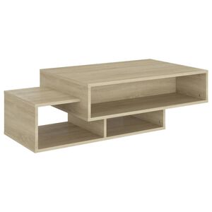vidaXL Mesa de centro 105x55x32cm derivados de madeira carvalho sonoma