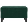 vidaXL Apoio de p&eacute;s 70x55x41 cm veludo verde-escuro