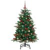 vidaXL &Aacute;rvore de Natal Artificial Verde 150 cm PVC, Metal e Pl&aacute;stico