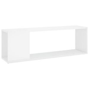 vidaXL M&oacute;vel de TV 100x24x32 cm derivados de madeira branco brilhante