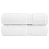 vidaXL Toalhas de banho premium SOLUND 2 pcs 70x140 cm 600 gsm branco