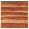 vidaXL Tampo de mesa madeira de ac&aacute;cia maci&ccedil;a 25-27 mm 60x60 cm