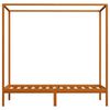 vidaXL Estrutura de cama com toldo 90x200 cm pinho maci&ccedil;o castanho mel