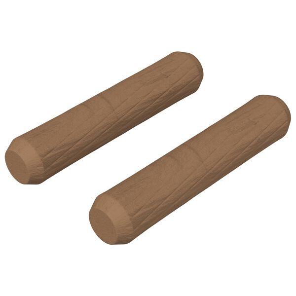 vidaXL Dowels de madeira 2 pcs Castanho &Oslash;8 x 35 mm Madeira maci&ccedil;a