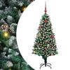 vidaXL &Aacute;rvore de Natal Artificial Verde 150 cm PVC, A&ccedil;o e Pl&aacute;stico