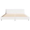 vidaXL Cama sem colch&atilde;o 140x190 cm madeira de pinho maci&ccedil;a branco