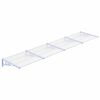 vidaXL Toldo para porta 396x90 cm policarbonato cinzento/transparente