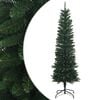 vidaXL Artificial Slim Christmas Tree 150 cm PE e PVC Verde
