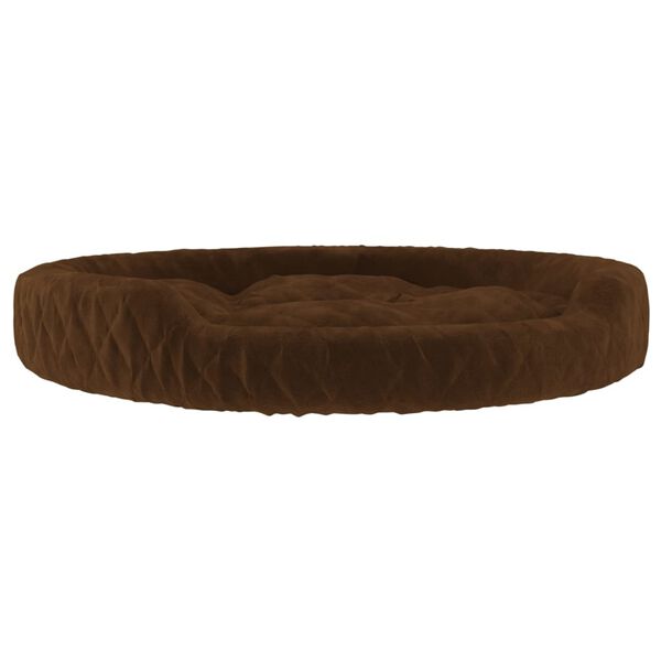 vidaXL Cama para c&atilde;es 70x55x23 cm pel&uacute;cia castanho