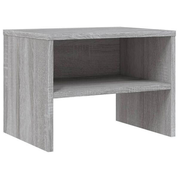 vidaXL Mesa cabeceira 2 pcs 40x30x30 cm derivados madeira cinza sonoma