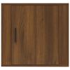 vidaXL Mesas de cabeceira de parede 2 pcs 50x30x47cm carvalho castanho