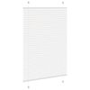vidaXL Branco Plissada Cega 95x100 cm Largura Tecido 94,4 cm Poli&eacute;ster