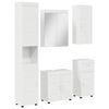 vidaXL Conjunto de M&oacute;veis para Banheiro TULUM 5 unid. Branco Brilhante