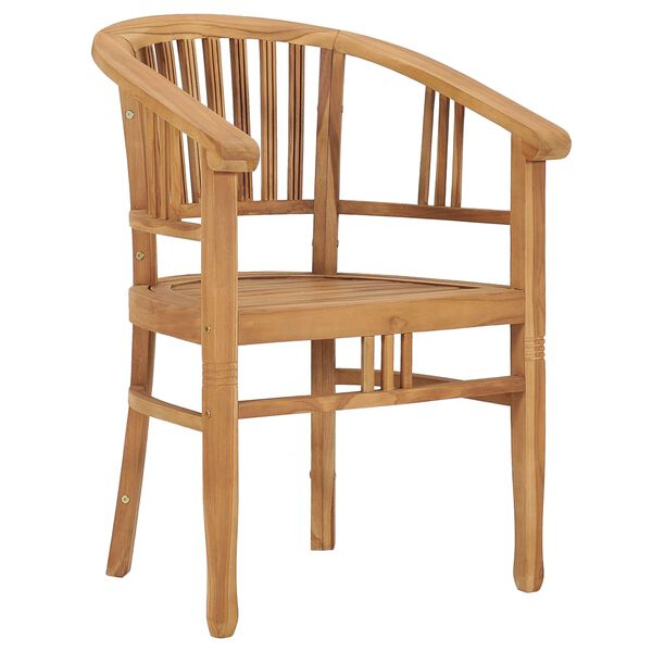 vidaXL 9 pcs conjunto de jantar para jardim madeira de teca maci&ccedil;a