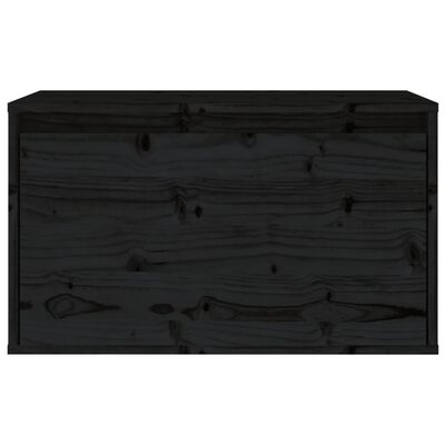 vidaXL Armário de parede 60x30x35 cm madeira de pinho maciça preto