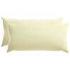 vidaXL Almofada com travesseiro HEERLEN 2 unid. Creme Poli&eacute;ster