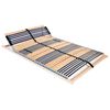 vidaXL Estrado de ripas com 42 ripas 7 zonas 120x200 cm