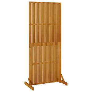 vidaXL Biombo de privacidade para uso interno/externo, 180,5 cm, em madeira maci&ccedil;a de ac&aacute;cia