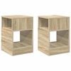 vidaXL Mesa de apoio 2 unid. Carvalho Sonoma 30,5 x 30 x 45 cm