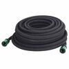 vidaXL Mangueira para rega gota-a-gota de jardim 25 m borracha preto