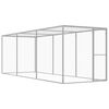 vidaXL Jaula para gatos 4,5x1,5x1,5 m a&ccedil;o galvanizado