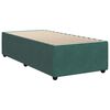 vidaXL Cama com molas/colch&atilde;o 90x200 cm veludo verde-escuro