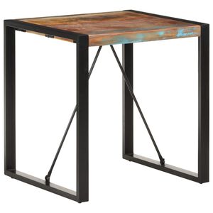 vidaXL Mesa de jantar 70x70x75 cm madeira recuperada maci&ccedil;a