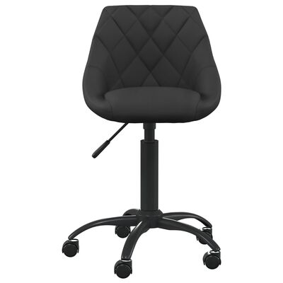 vidaXL Cadeira de escritório veludo preto