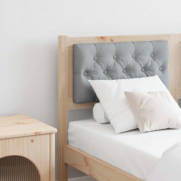 vidaXL Cabeceira Marrom e cinza claro 150 cm Madeira de pinho maci&ccedil;a