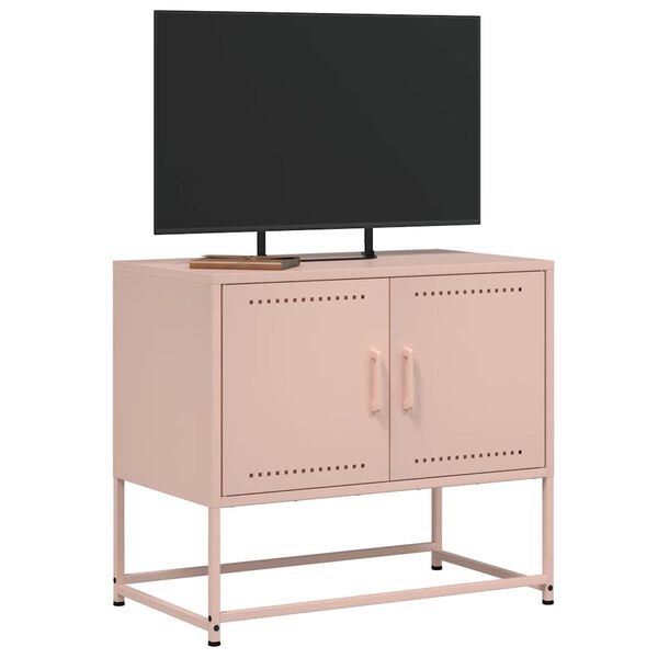 vidaXL M&oacute;vel de TV 68,5x39x60,5 cm a&ccedil;o rosa