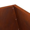 vidaXL Fire Pit Castanho 50 x 50 x 100 cm A&ccedil;o Corten