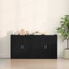 vidaXL Buffet 2 pcs Carvalho Preto 79 x 38 x 80 cm Madeira processada