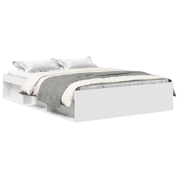 vidaXL Estrutura de cama 140x190 cm branco