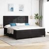vidaXL Cama Box Spring LED com colch&atilde;o Preto 200 x 200 cm tecido