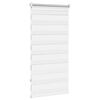 vidaXL Estore de rolo 60 x 120 cm, linhas de zebra / Branco